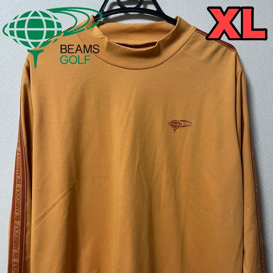 新品 BEAMS GOLF 長袖 ラインロゴ モックネック