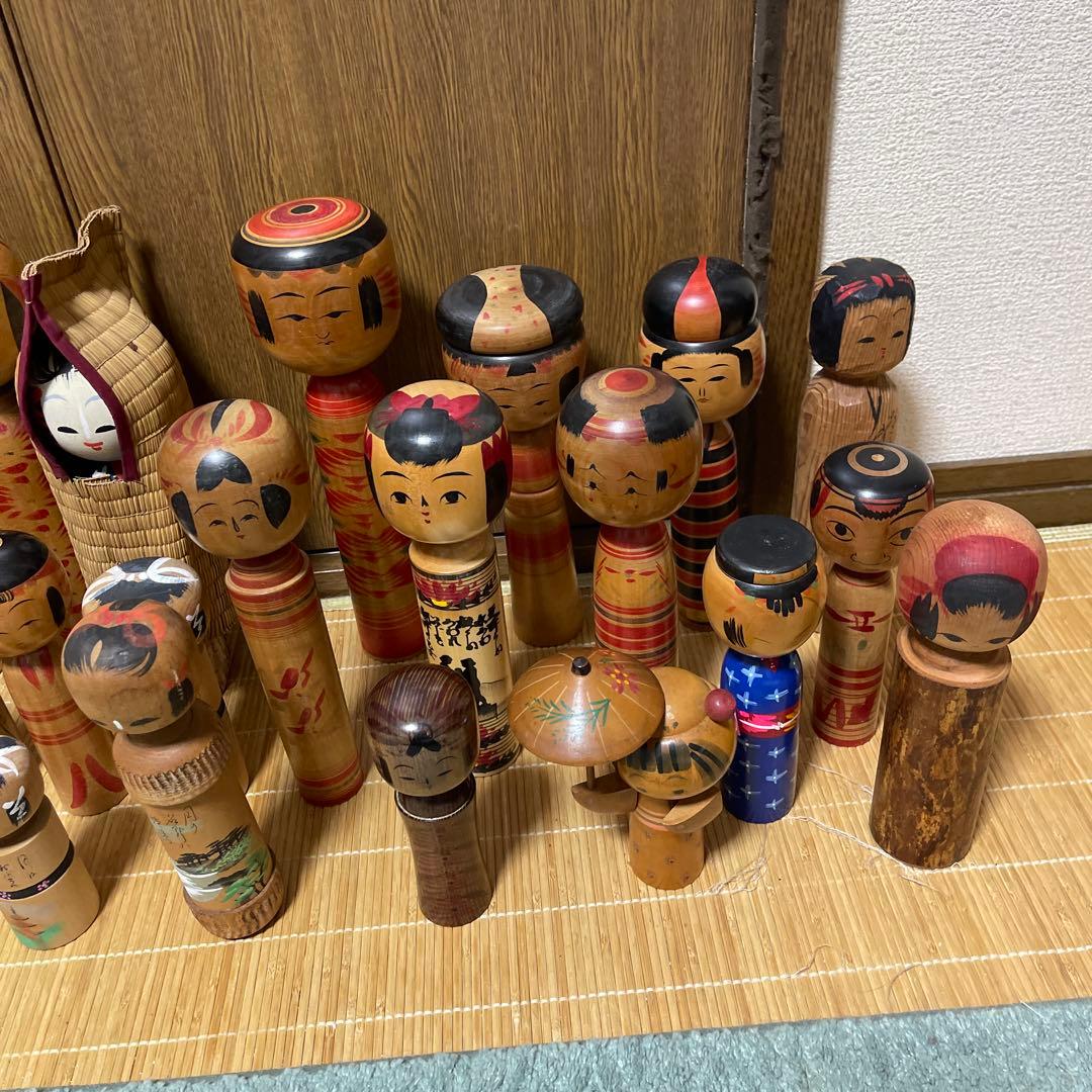 木製こけし人形 約32体 コレクション