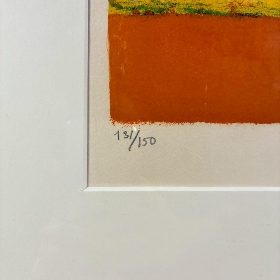 【最終値下げ】コロン V.Collomb「紅茶わかしとひなげし」リトグラフ