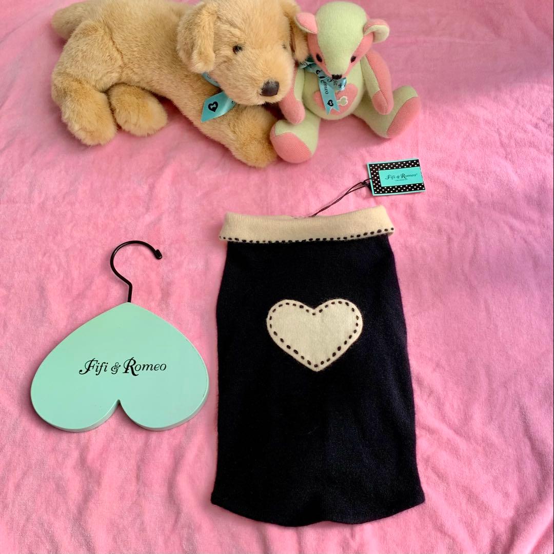 訳あり未使用Fifi&Romeo3連ネックレスカシミヤニットハンガー付セーターL