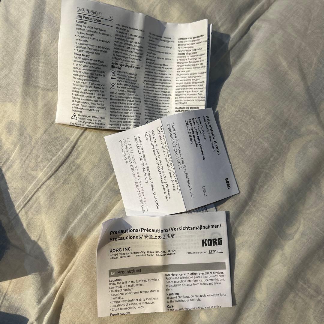 KORG Pitchblack X mini（箱付き）