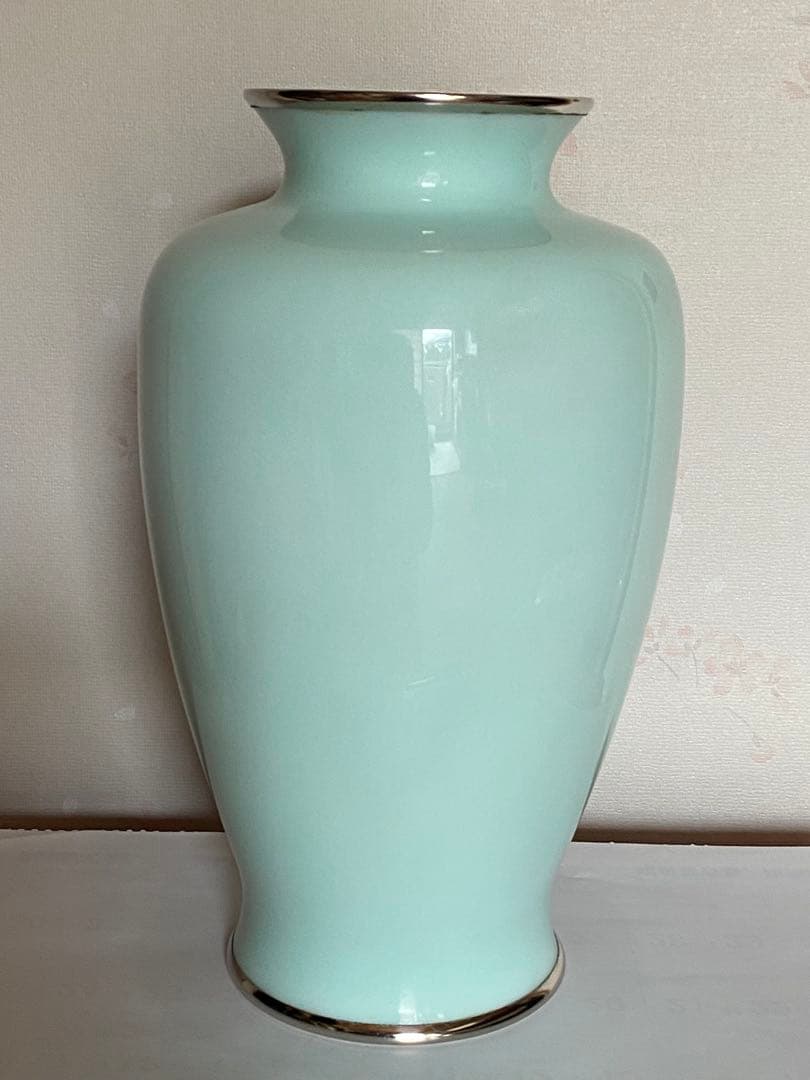 ♦安藤七宝 菊花文様 瓶 壺 花瓶 七宝焼 美術品 工芸品 コレクション 骨董品