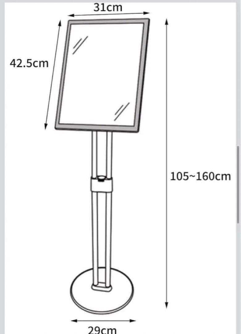 スタンド看板 A3サイズ 360度調整可能