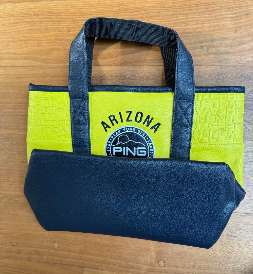 PING カジュアルラウンドトートバッグ レモン