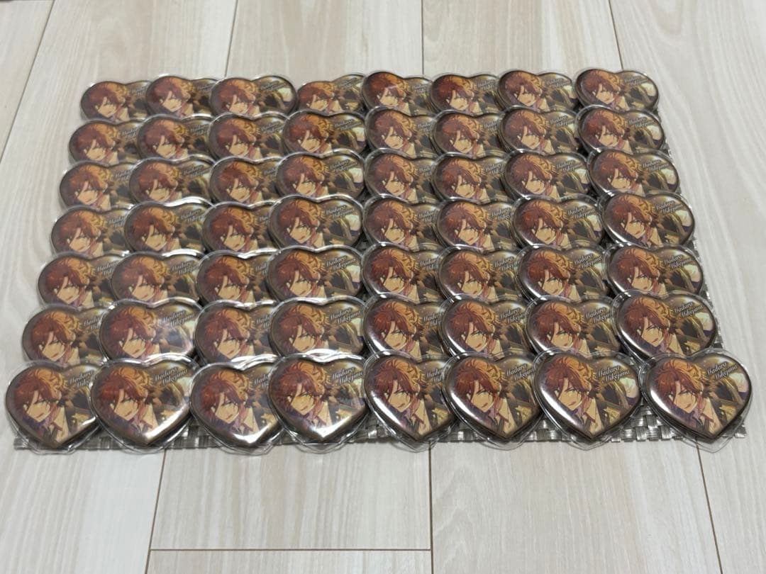 三毛縞斑 ハート 缶バッジ β缶 68点
