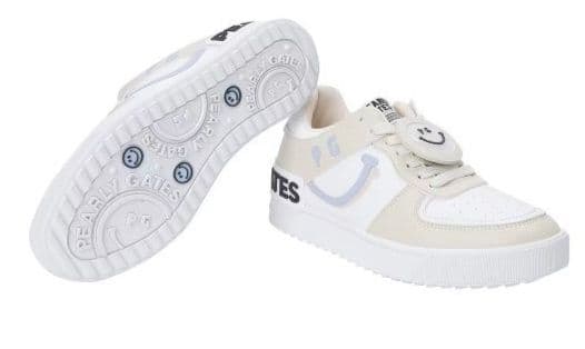 即発送2色展開●パーリーゲイツレディースゴルフシューズホワイトベージュ