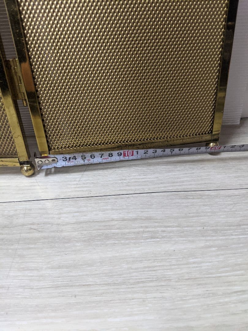 スペイン製ビンテージ ファイヤースクリーン 真鍮 間仕切り パーテーション