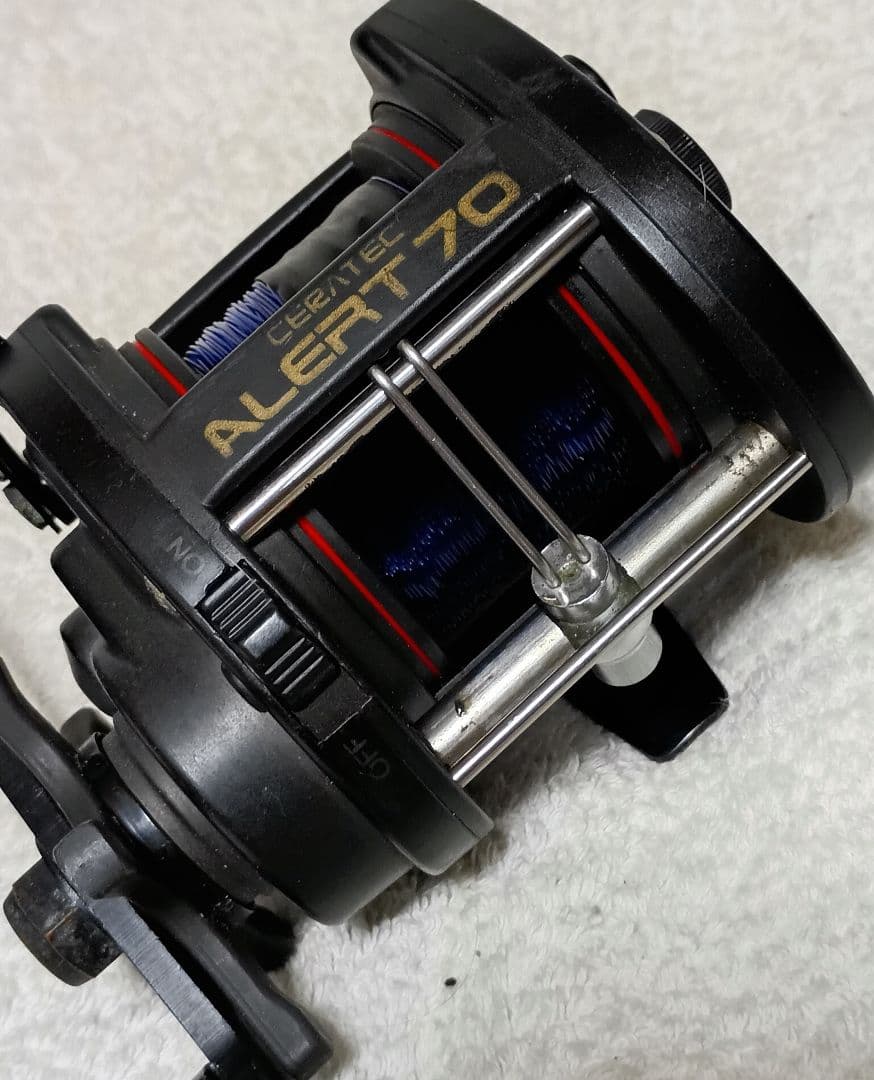 リョービカーボテックアラート70両軸リール！新品ラインカラード付レア品