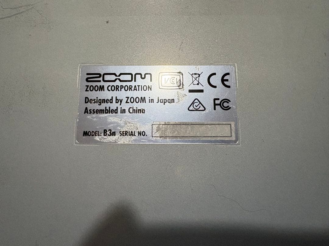 zoom B3n ベース用マルチエフェクター