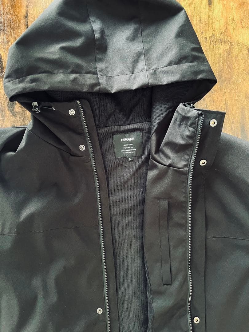 HIMANI フード付きジャケット ブラック