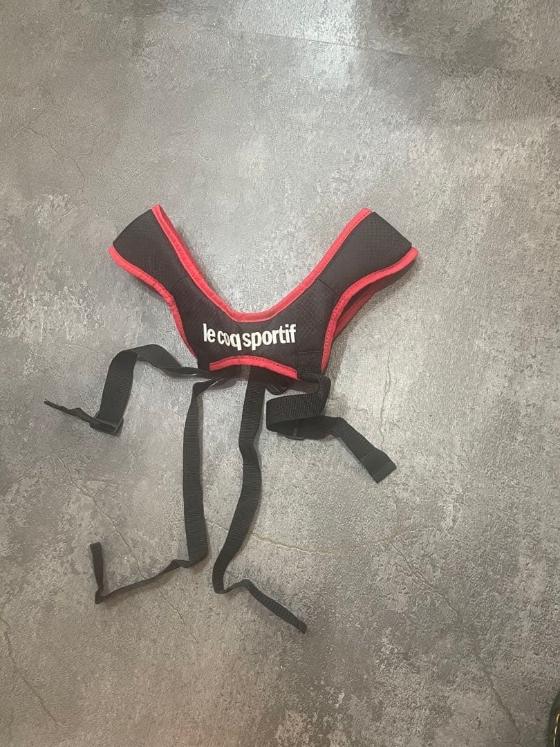 le coq sportif キャディバッグ 黒/赤