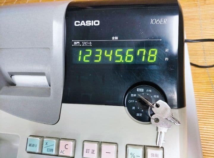 カシオレジスター　106ER　簡単便利特殊　送料込　611600