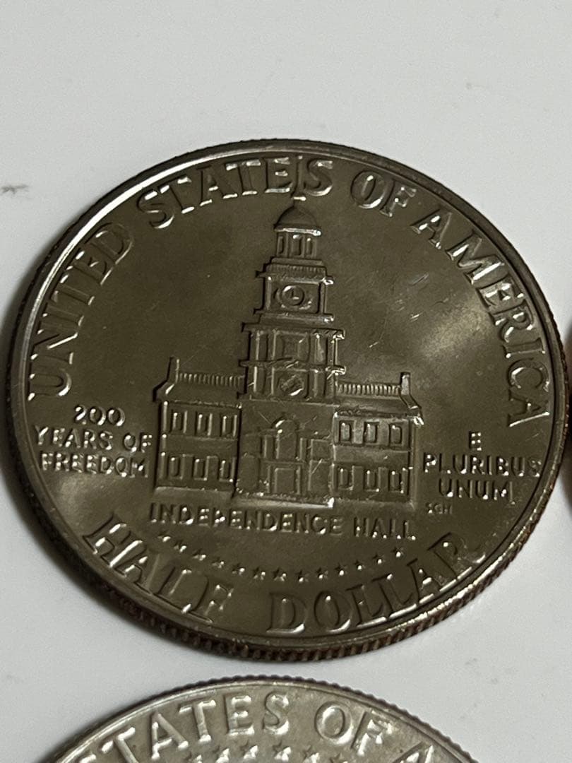 1964年1976年ケネディ　ハーフダラー4枚セット