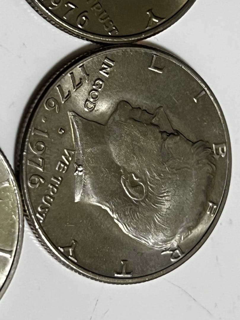 1964年1976年ケネディ　ハーフダラー4枚セット