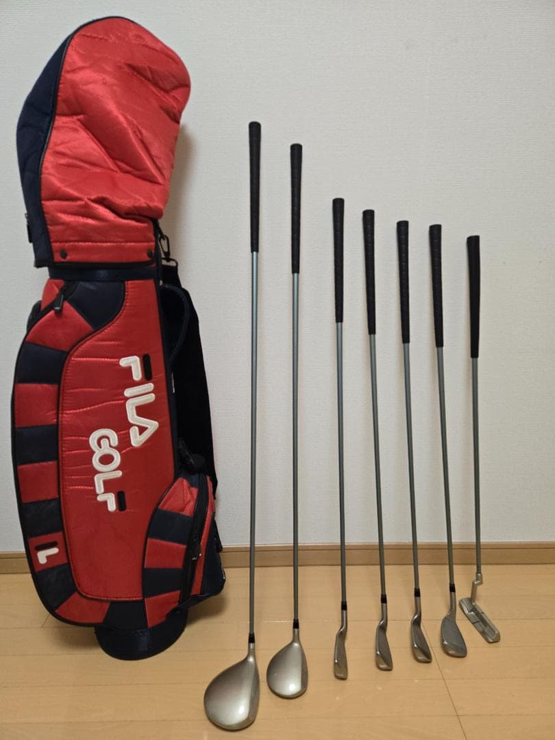 FILA ゴルフバッグ・クラブ初心者用セット