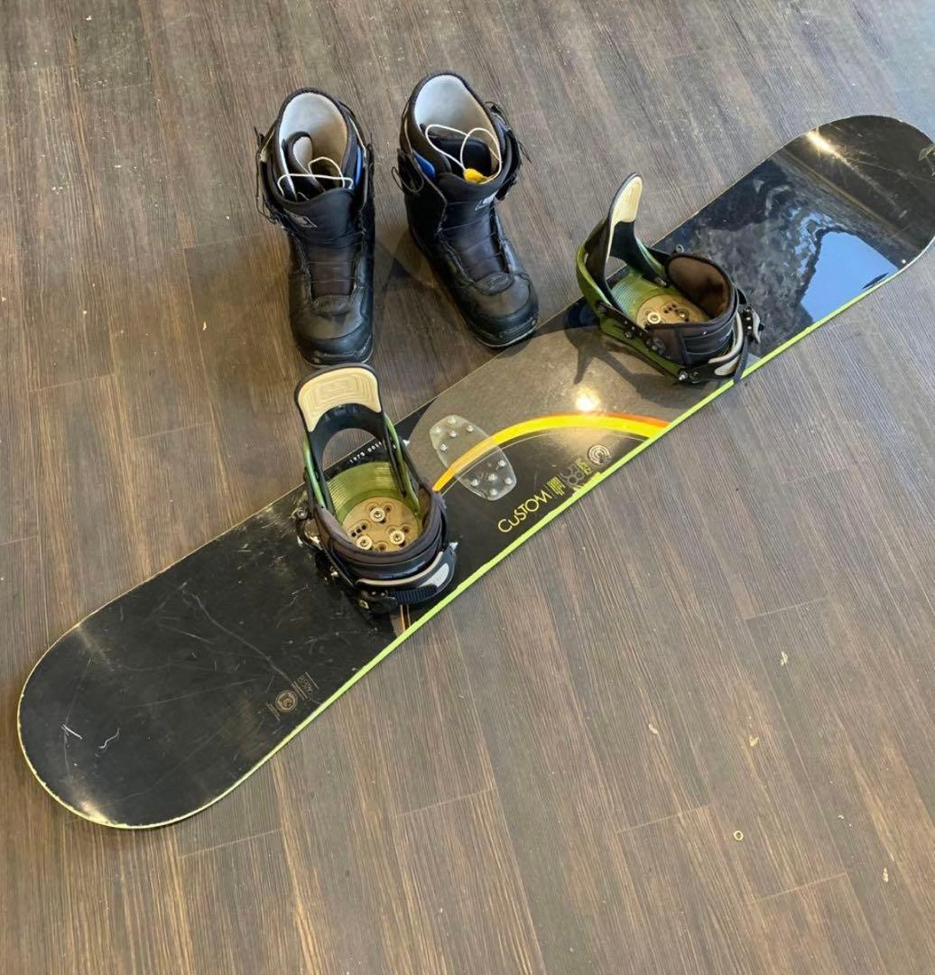 Burton Custom スノーボードブーツ ブラック3点セット