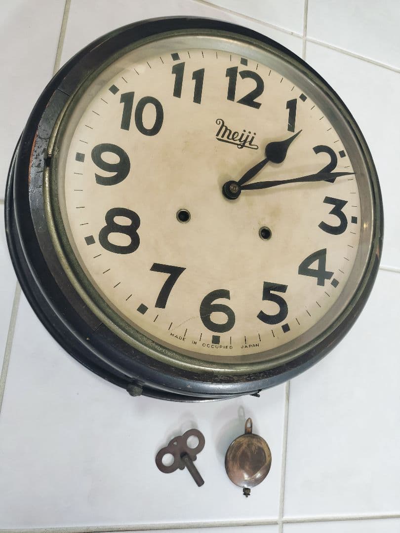 meiji アナログ壁掛け時計