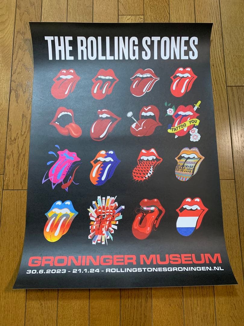 【ラスト1枚、額付】ローリングストーンズ展ポスター② ROLLINGSTONES