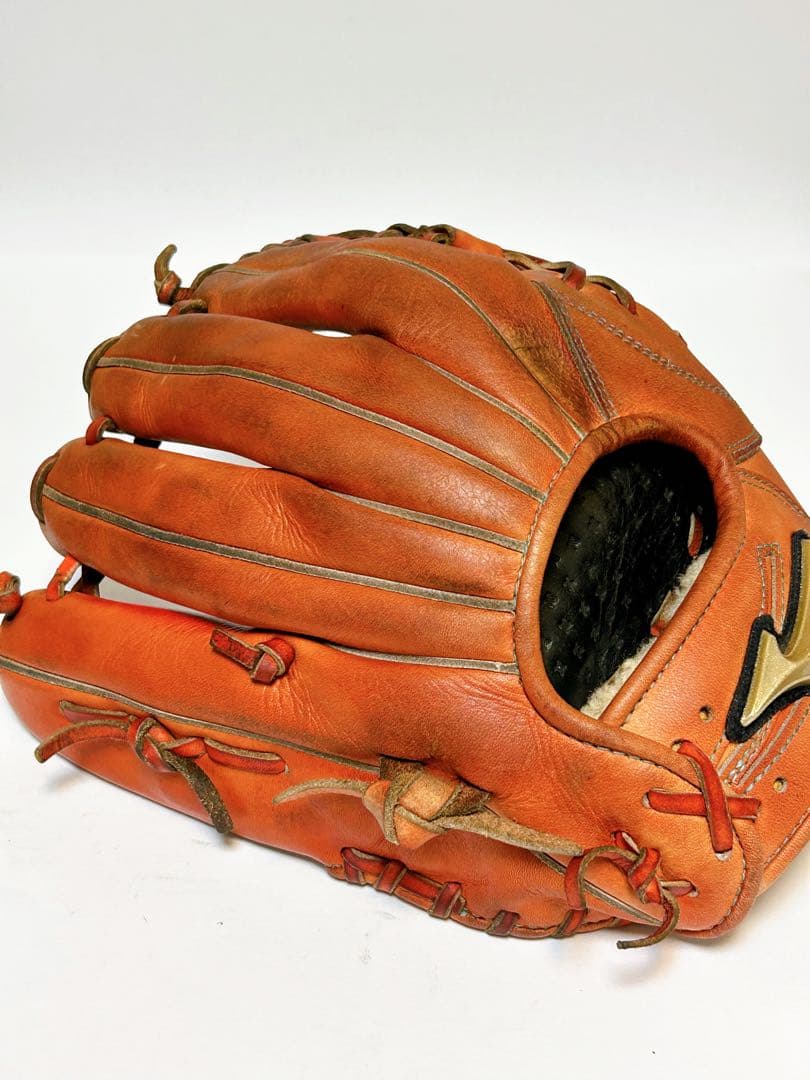 Mizuno グローバルエリート 軟式グローブ オレンジ