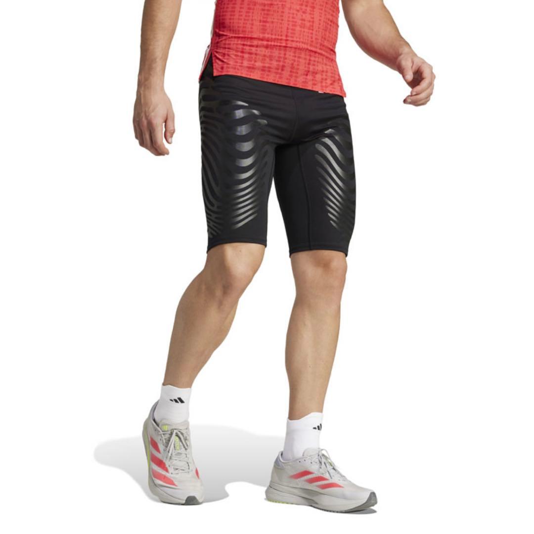 アディダス アディゼロ コントロール ランニングショートレギンス メンズM