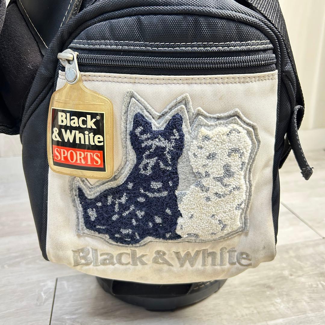 【希少！】ブラックアンドホワイト キャディバッグ　レア物　Black&White