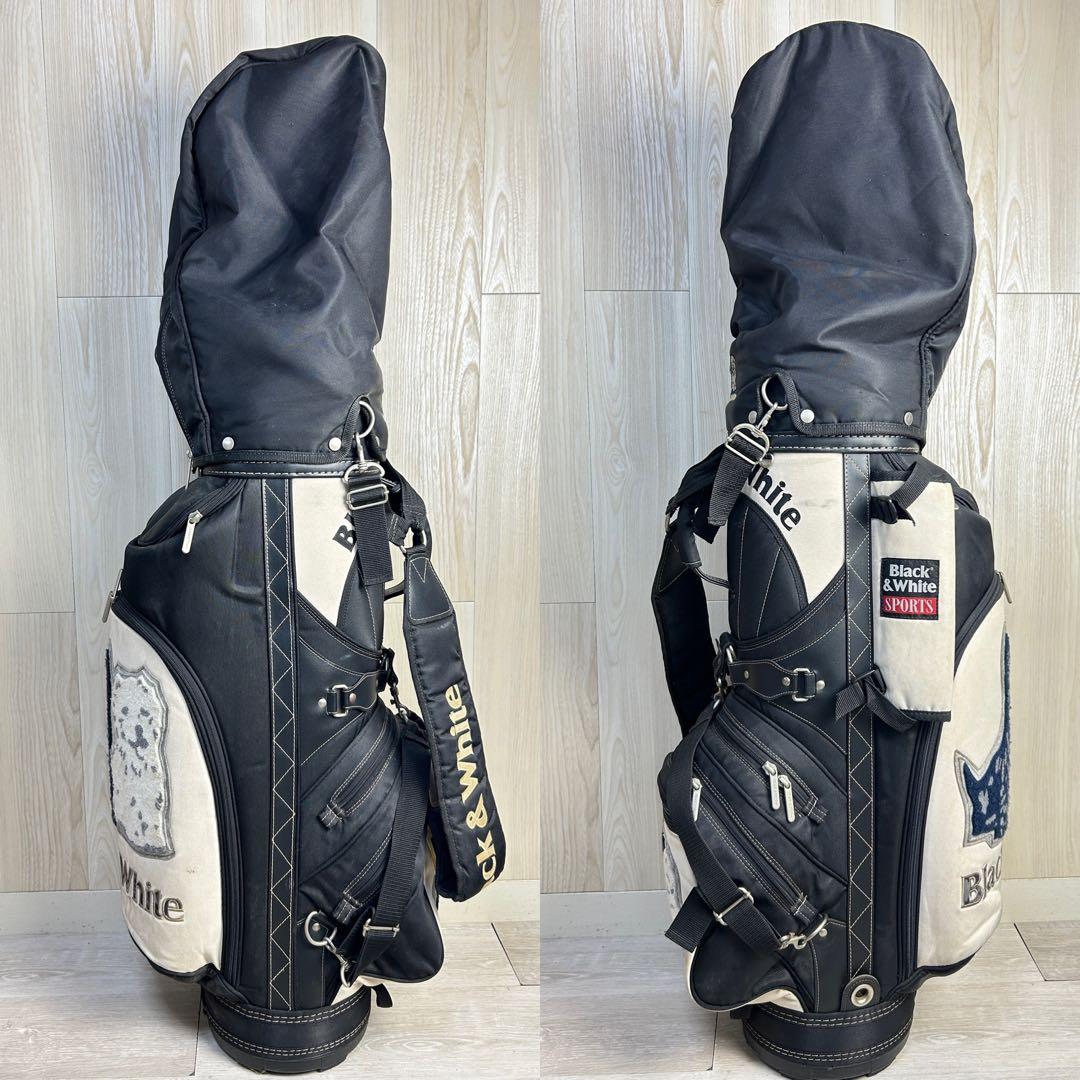 【希少！】ブラックアンドホワイト キャディバッグ　レア物　Black&White