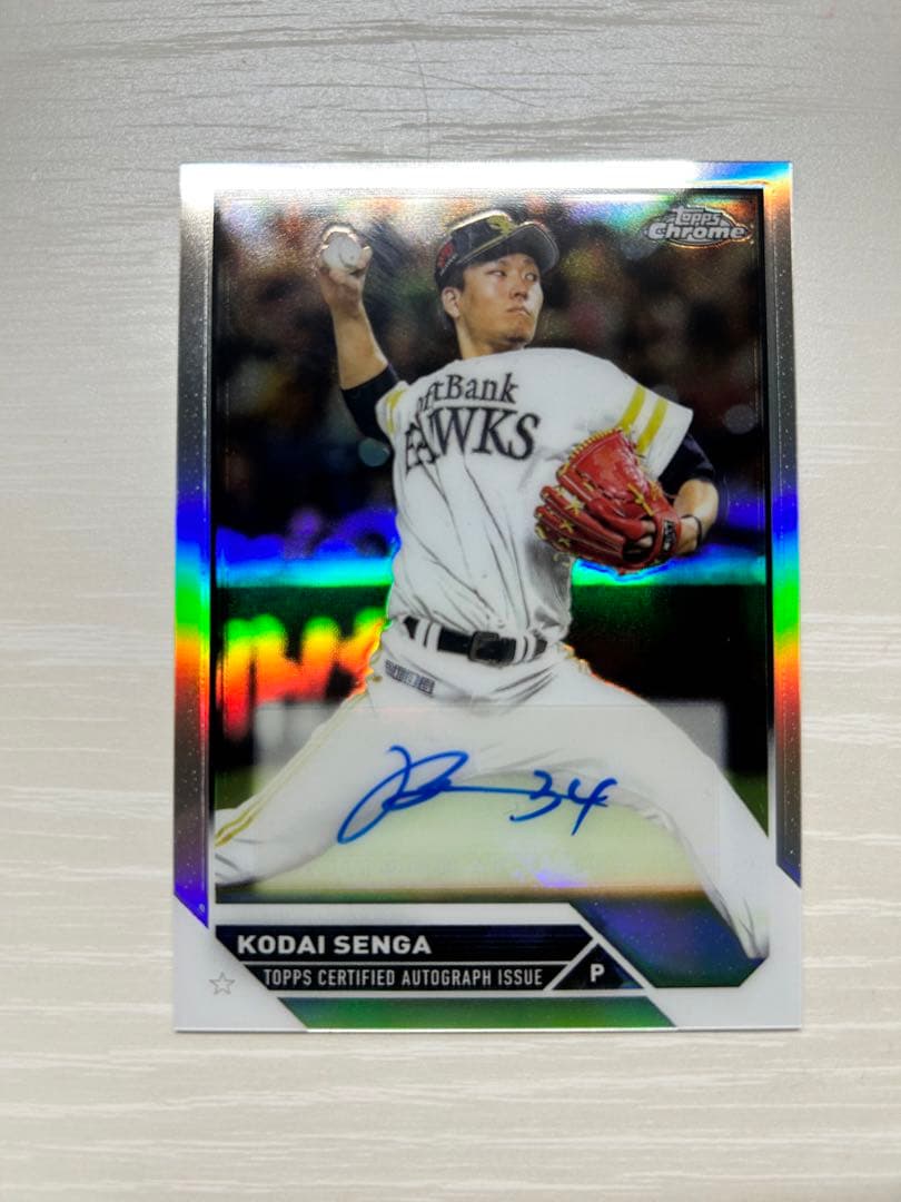 tops野球カード 1of1千賀滉大直筆サインカード