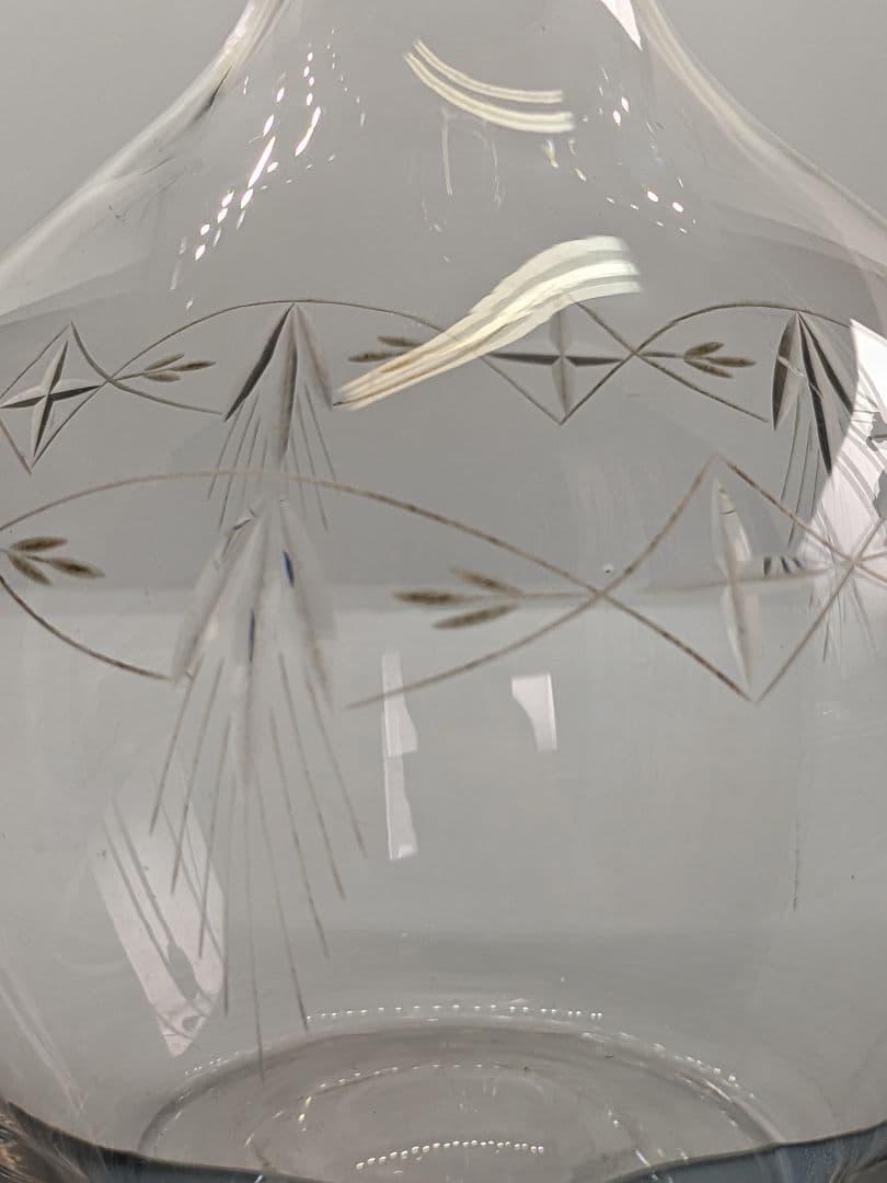 イギリス アンティーク 1920年代 ガラスデカンター アンティークガラス