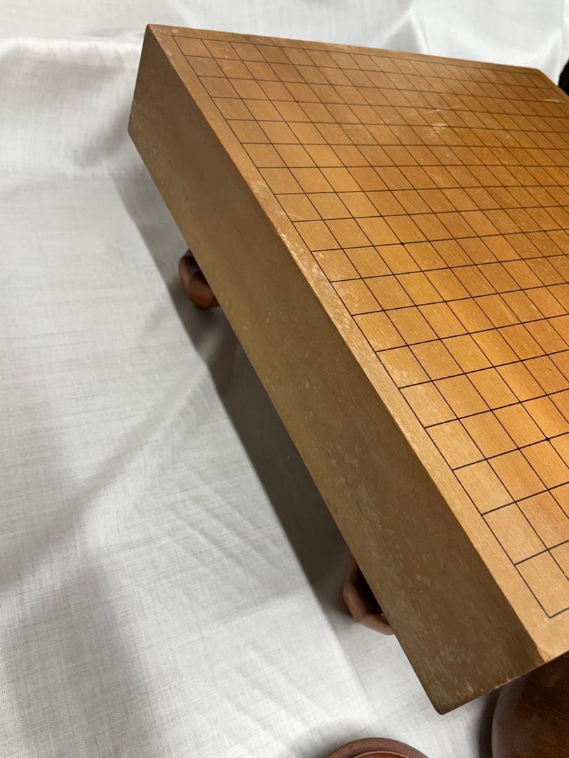 碁盤 碁石付き 希少 囲碁 碁石 本蛤碁石 碁盤セット