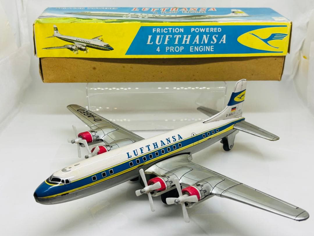 ミ*読様 寺井商店DAIYA日本製当時物ルフトハンザDC-7大型両翼約30㎝19