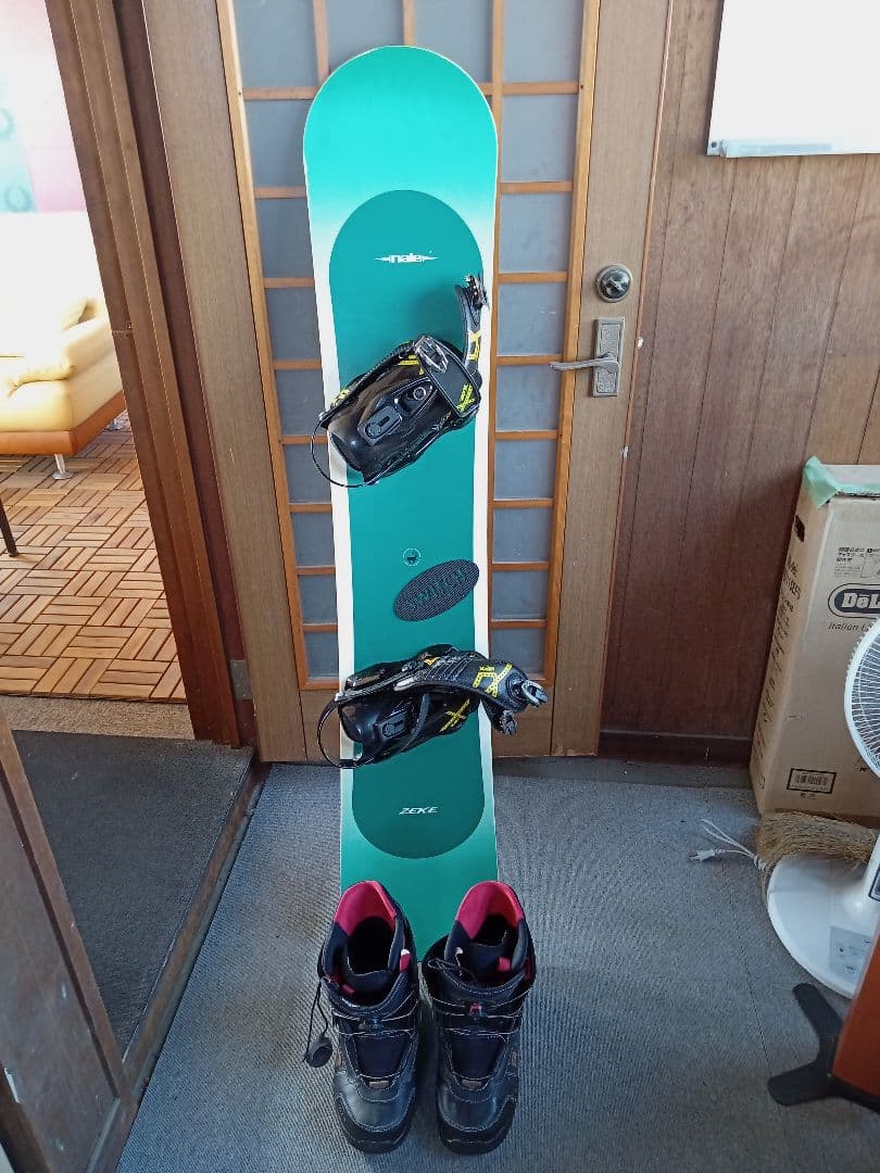 NADE zeke スノーボード グリーン ビンディング付き
