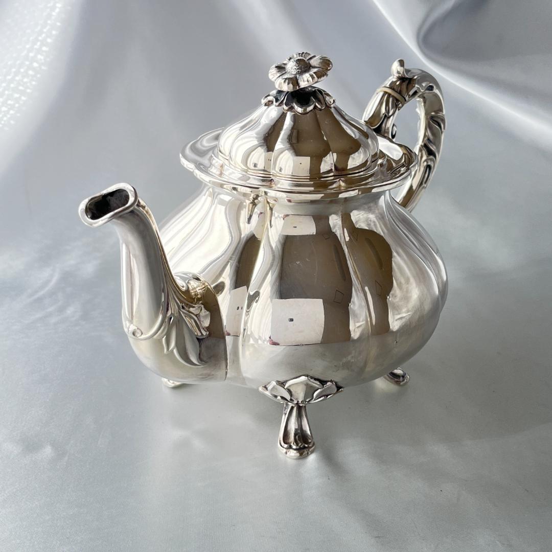 【Cohr】ティーポット【シルバープレート】デンマーク