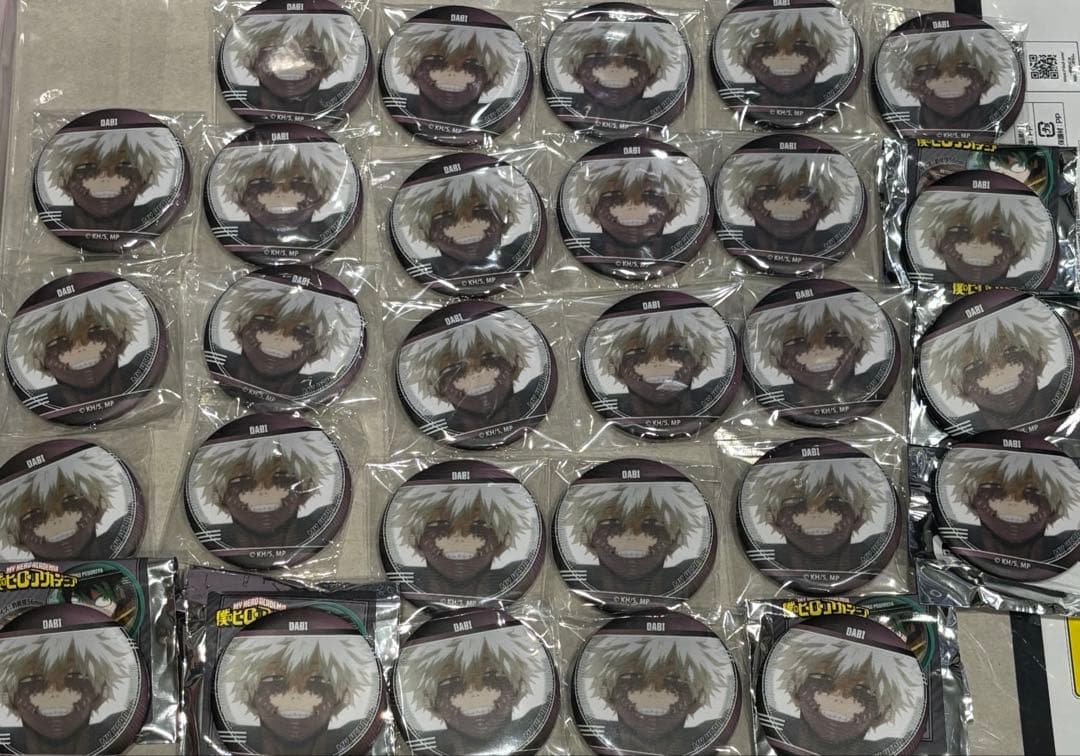 ヒロアカ 僕のヒーローアカデミア 荼毘 轟燈矢 テクスチャ缶バッジ