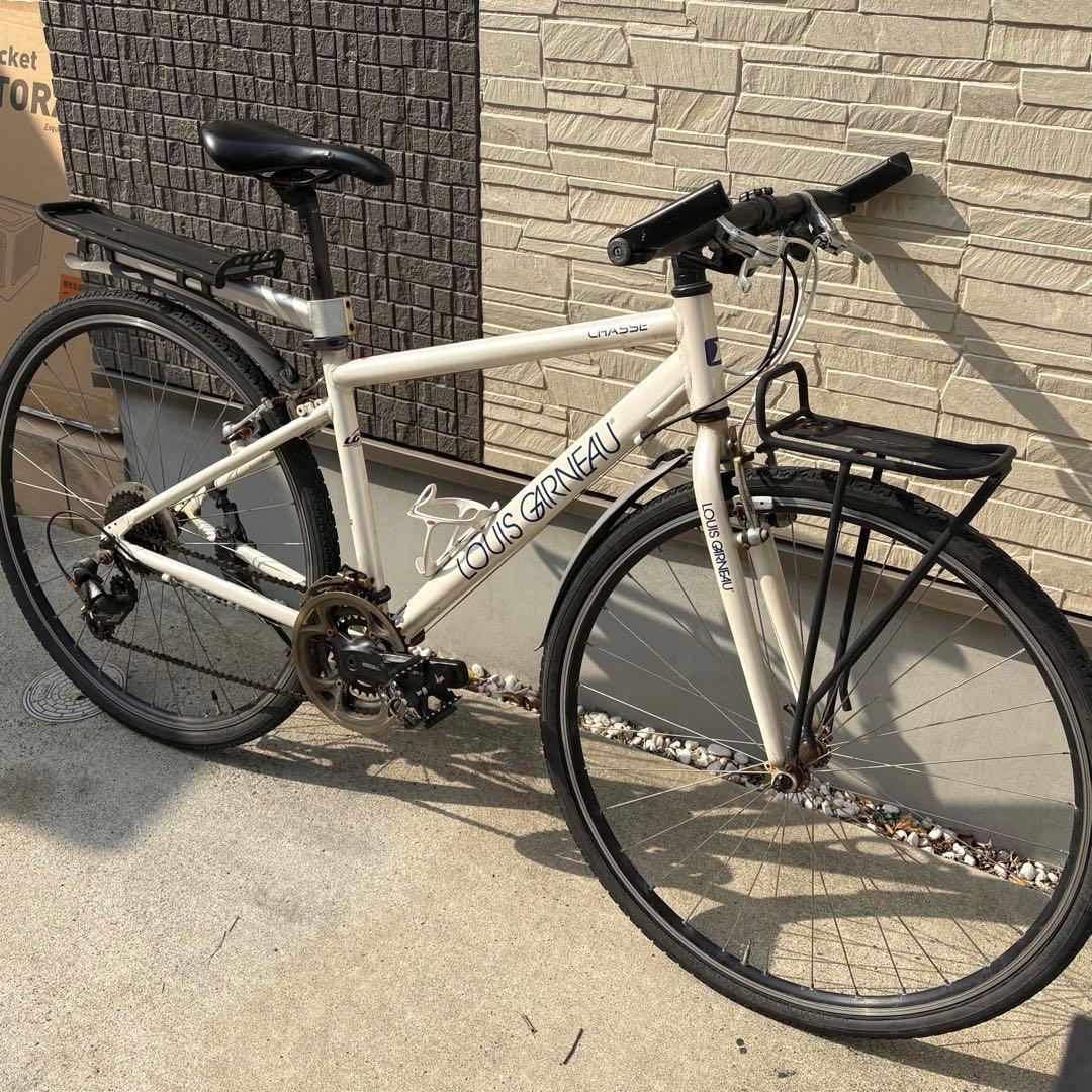 【整備済み】LOUIS GARNEAU ルイガノ クロスバイク 前後キャリア付き