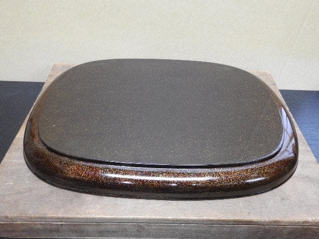 山水青貝蒔絵香盆　合わせ箱　MA334