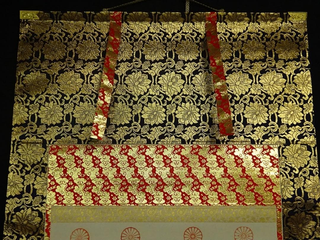 掛軸『西国三十三箇所霊場御朱印』絹本 無地箱付 掛け軸 a03312