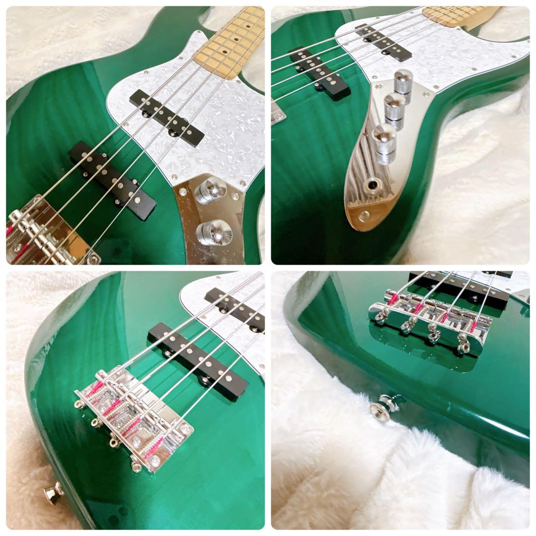 美品 SELDER JB-30 JAZZ BASS グリーン エレキベース