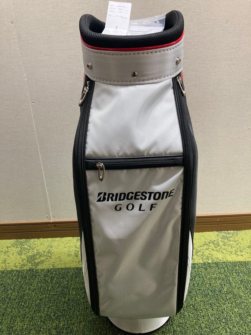 BRIDGESTONE GOLF キャディバッグ 白赤黒　軽量　9インチ