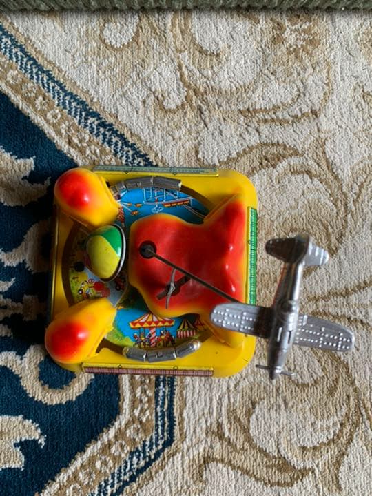 リンリン遊園地。ブリキおもちゃ。新幹線。機関車。飛行機。貴重。インテリア。