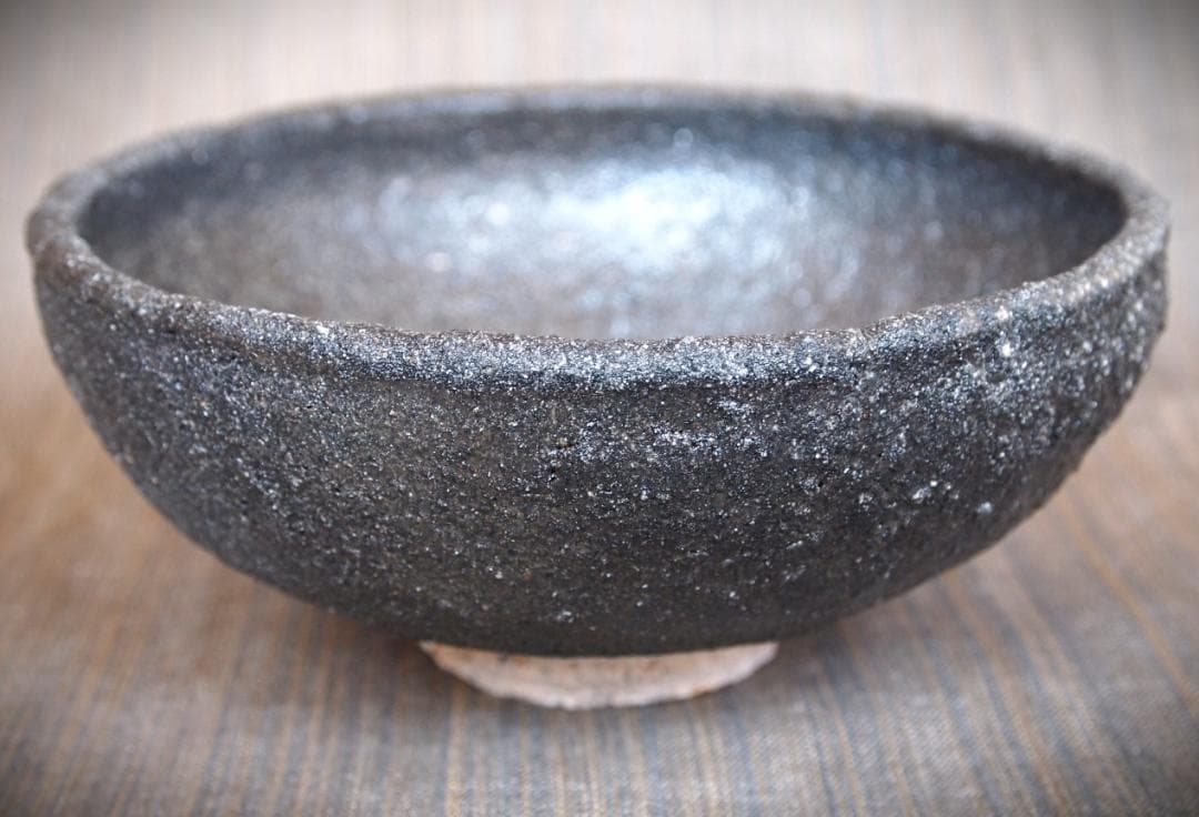 人気作家★鯉江明【父＆師：鯉江良二】常滑天竺手荒土鉄碗Ａ