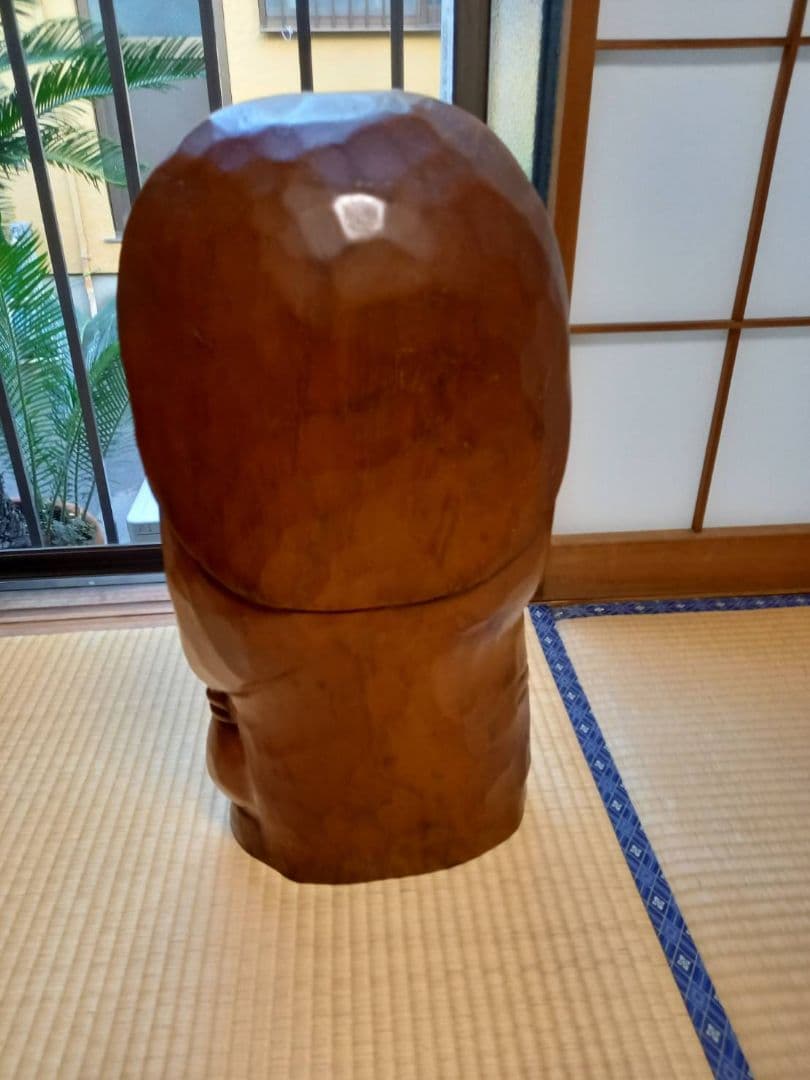 木彫り　たぬき　置物　 約60cm