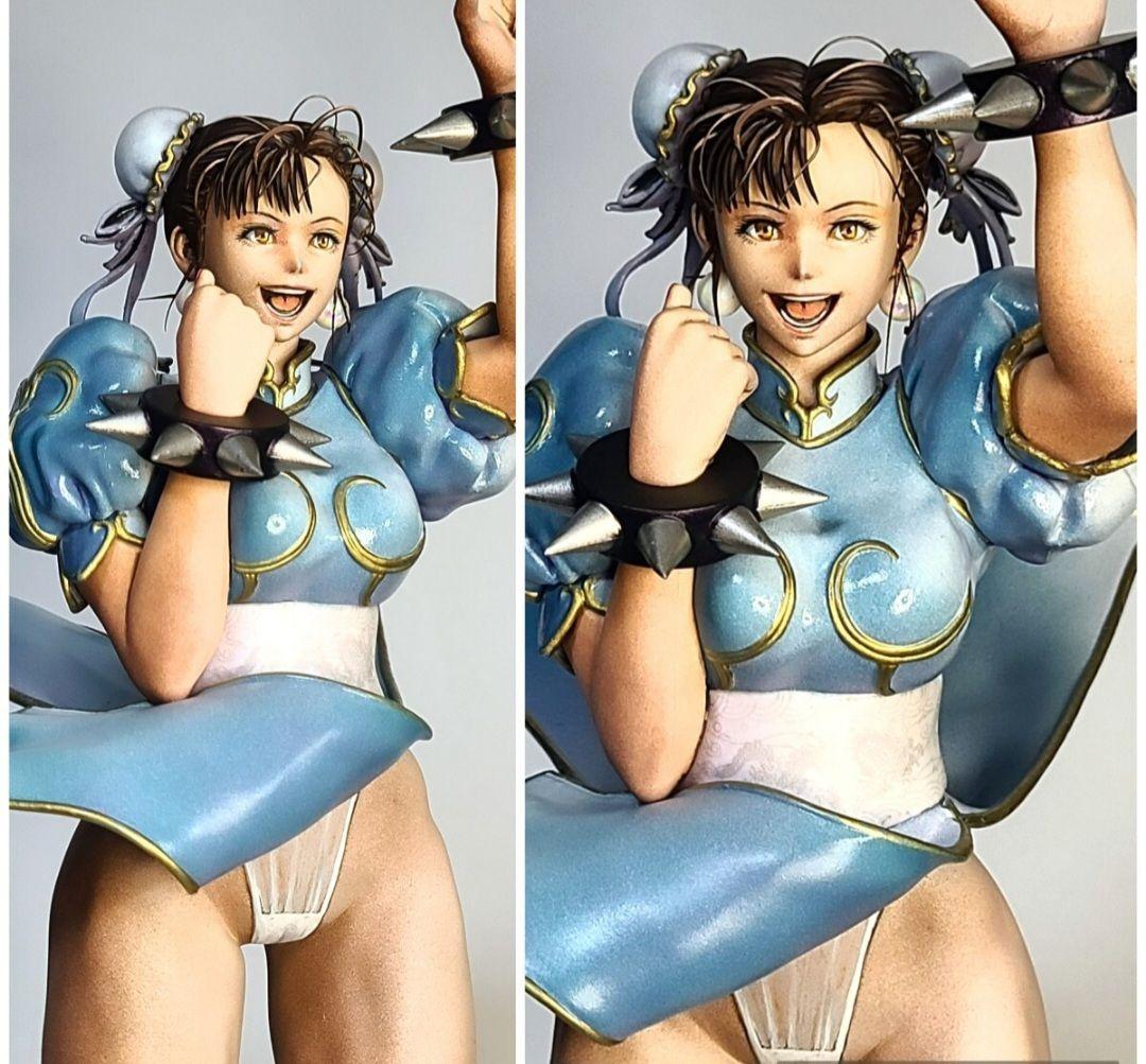 二次元 リペイント 春麗 チュンリー 顔の描き直し 頭髪追加 一番くじ A賞