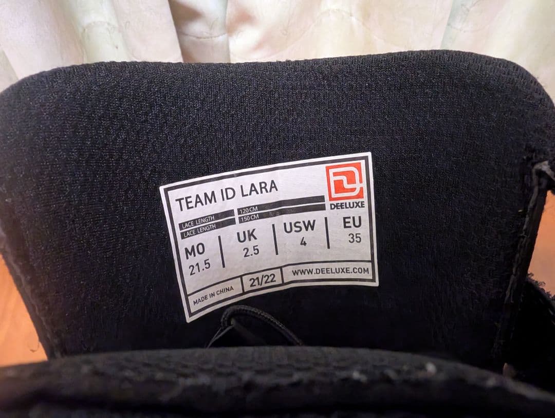 DEELUXE スノーボードブーツ ブラック ID LARA