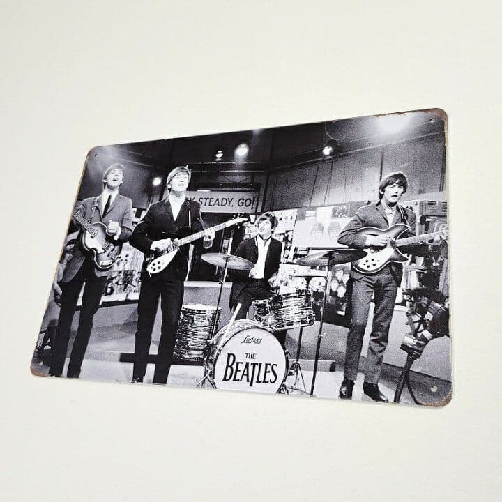 デザイン看板A4】ビートルズ sl★ポスター絵ブリキ看板グッズ雑貨ジョンレノン