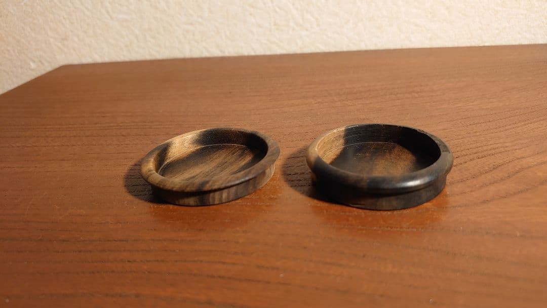 黒柿　襖　襖取手　時代家具　アンティーク家具　銘木　飾棚　2客