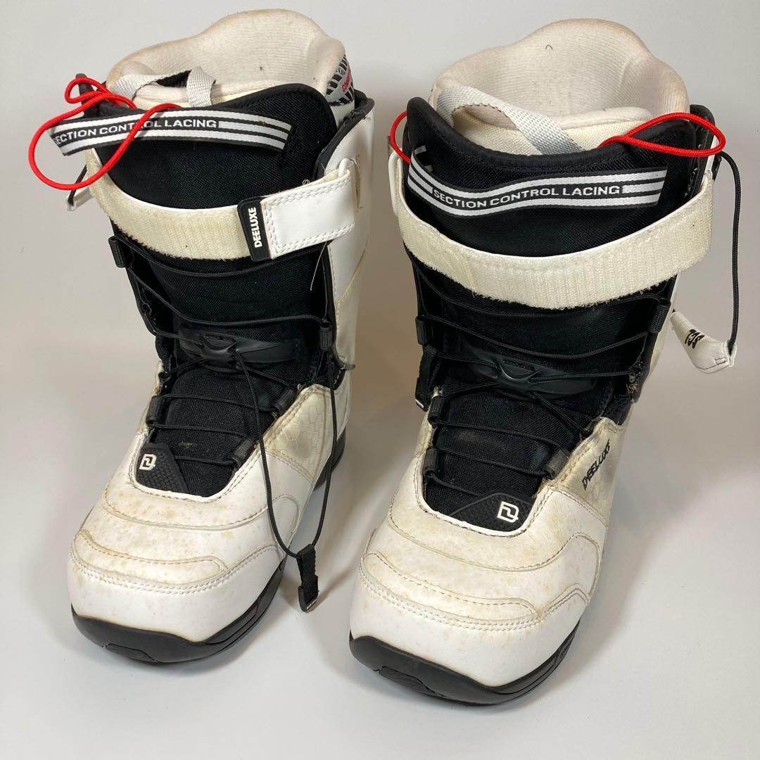 DEELUXE ディーラックス スノボブーツ 25.5cm ホワイト ブラック