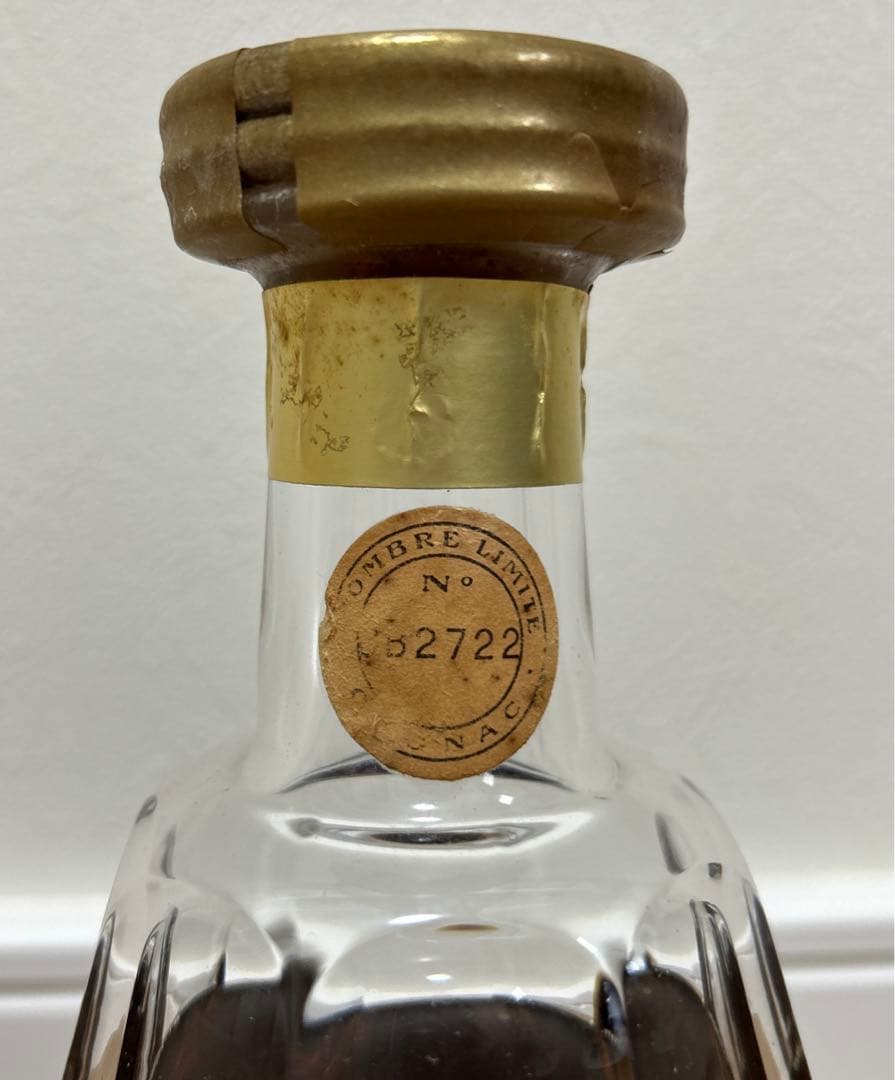 【古酒】未開栓蓋付クルボアジェ ナポレオン バカラボトル ブランデー コニャック