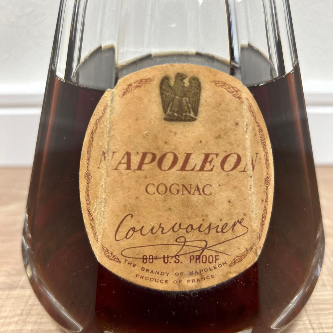【古酒】未開栓蓋付クルボアジェ ナポレオン バカラボトル ブランデー コニャック