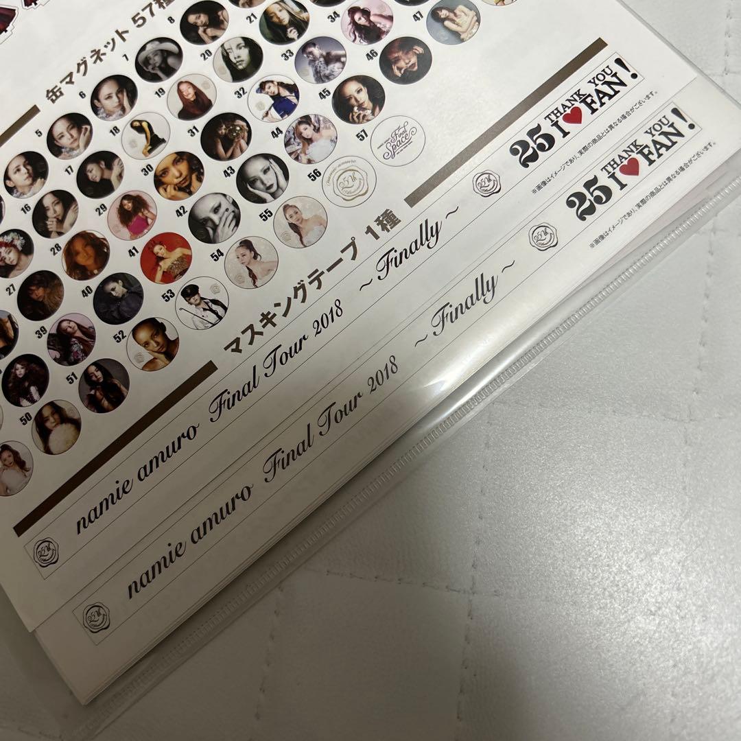 安室奈美恵 Final Space アクリルスタンド、マステ