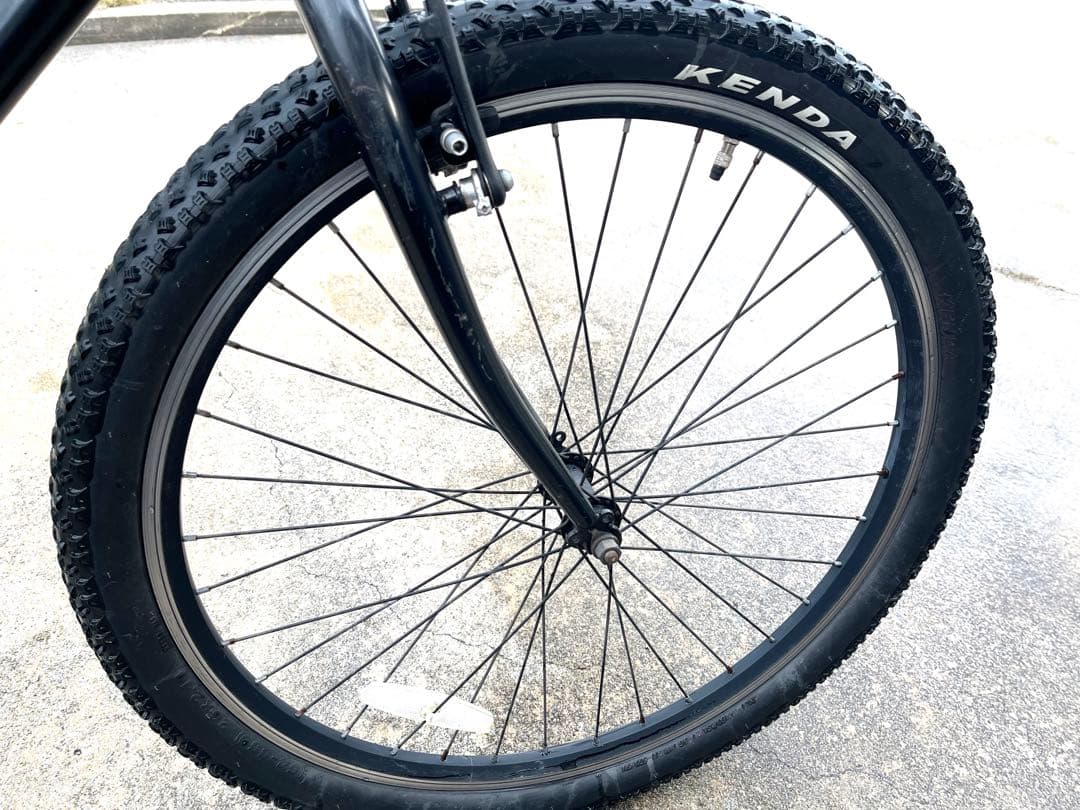 マウンテンバイク クロスバイク 26インチ ブラック 引取り限定